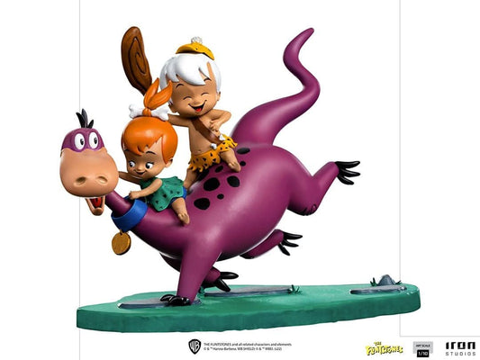 Dino, Pebbles and Bamm-Bamm Statue - The Flintstones - Art Scale 1/10 - Iron Studios