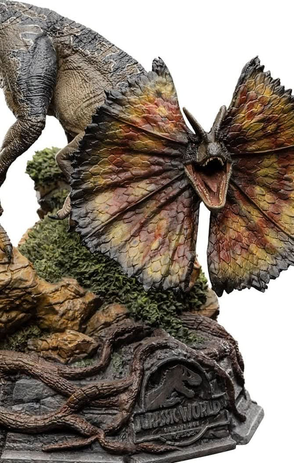Dilophosaurus Statue - Jurassic World - Art Scale 1/10