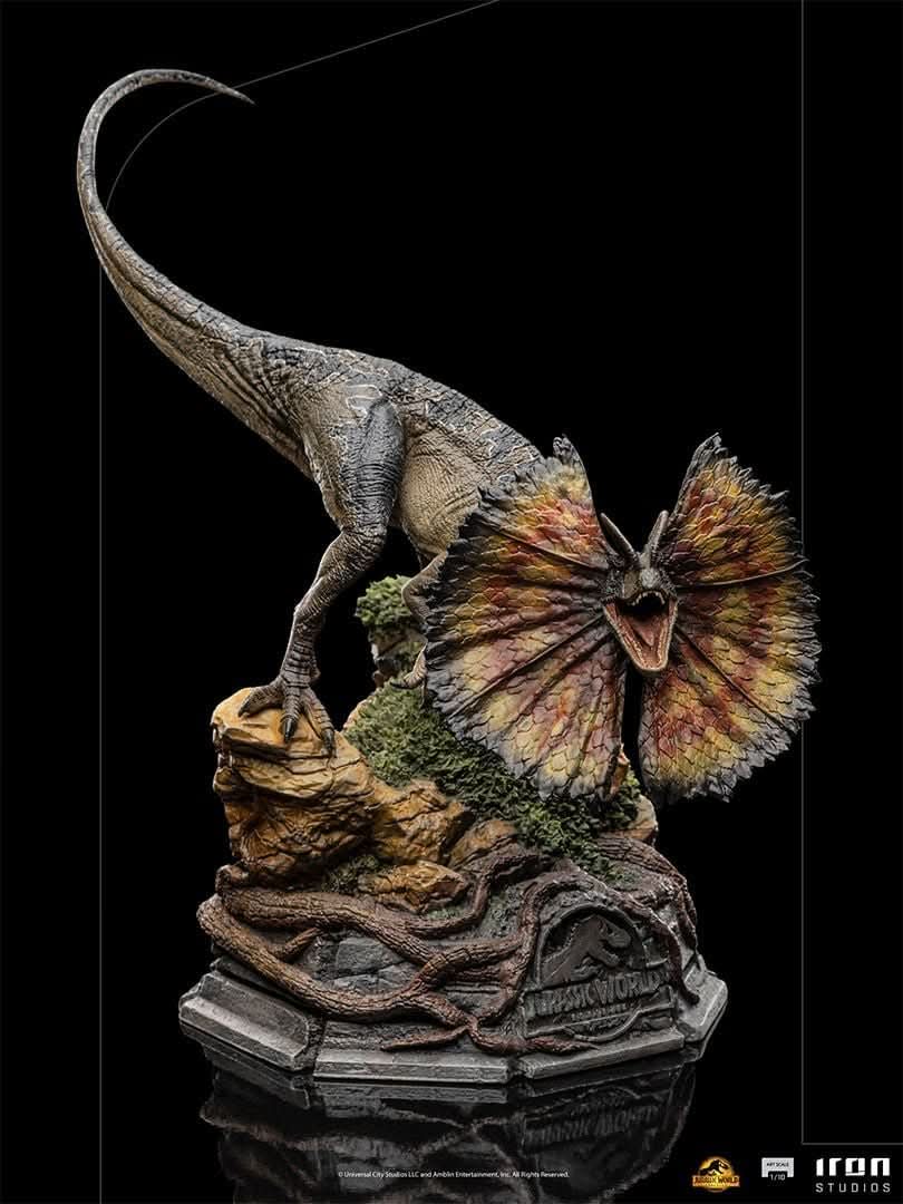 Dilophosaurus Statue - Jurassic World - Art Scale 1/10 - Iron Studios