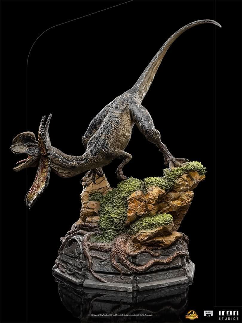 Dilophosaurus Statue - Jurassic World - Art Scale 1/10 - Iron Studios
