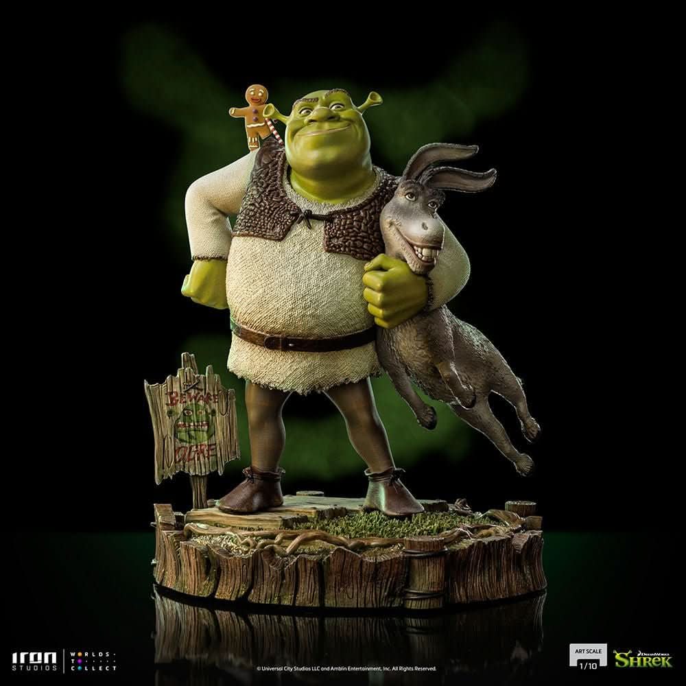 Statue Shrek, Donkey and The Gingerbread Man - Shrek - Art Scale 1/10