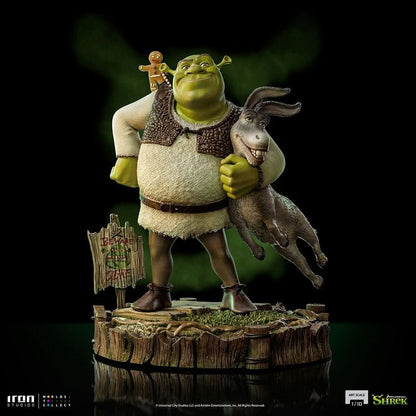 Statue Shrek, Donkey and The Gingerbread Man - Shrek - Art Scale 1/10