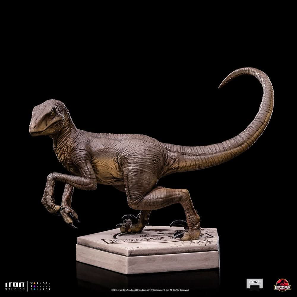 Velociraptor Statue C - Jurassic Park - Icons - Iron Studios