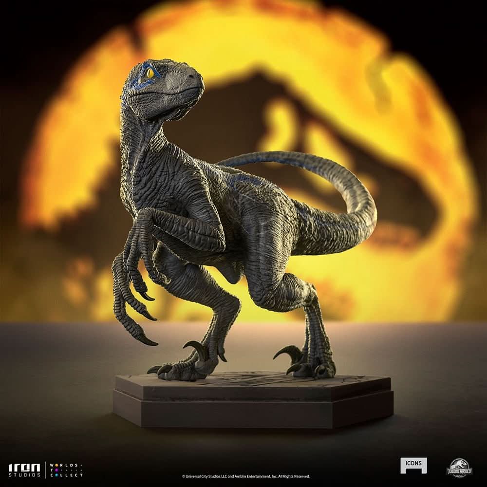 Statue Velociraptor Blue B - Jurassic World - Icons
