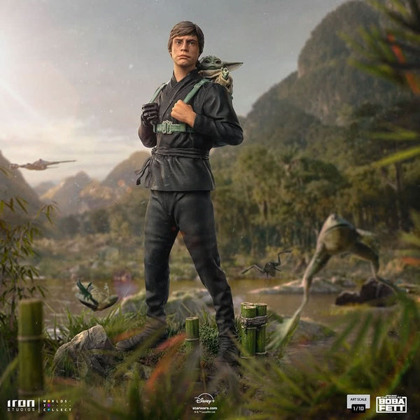 Luke Skywalker and Grogu Training Version Statue - Star Wars: The Book of Boba Fett - Art Scale 1/10 - Iron Studios