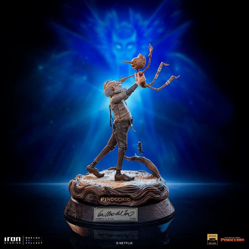Geppetto & Pinocchio Deluxe Statue (Signed Version) - Pinocchio - Art Scale 1/10
