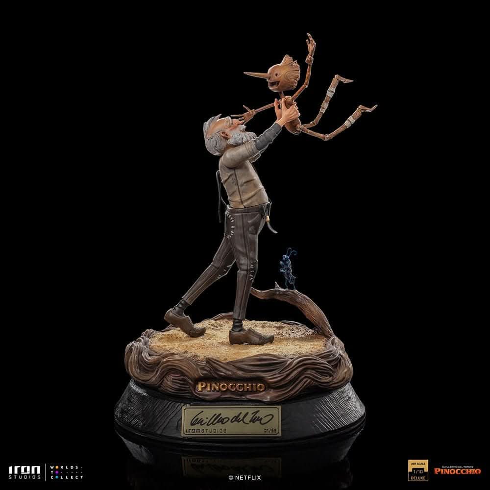 Geppetto & Pinocchio Deluxe Statue (Signed Version) - Pinocchio - Art Scale 1/10 - Iron Studios