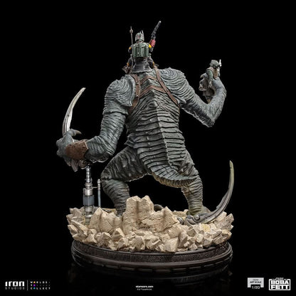 Boba Fett and Rancor Statue - Star Wars: The Book of Boba Fett - Demi Art Scale 1/20 - Iron Studios