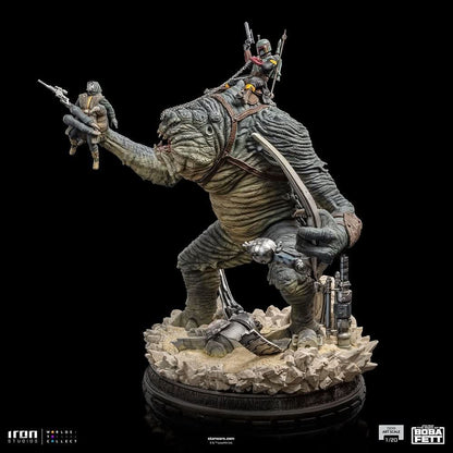 Boba Fett and Rancor Statue - Star Wars: The Book of Boba Fett - Demi Art Scale 1/20 - Iron Studios
