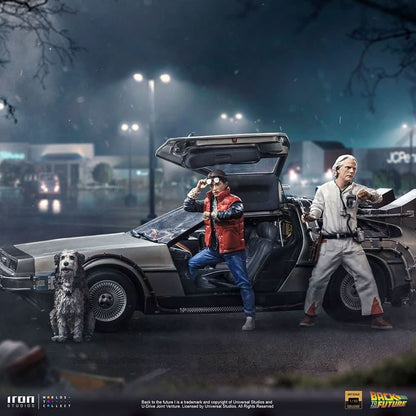 Delorean Full Set Deluxe Statue - Back to the Future - Art Scale 1/10 - Iron Studios