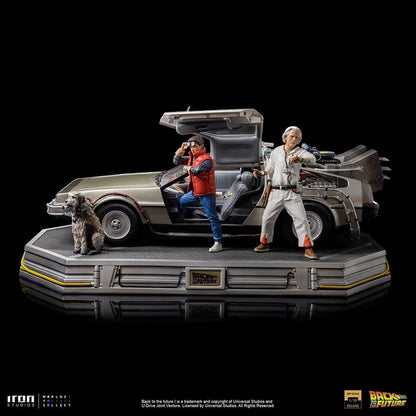 Delorean Full Set Deluxe Statue - Back to the Future - Art Scale 1/10 - Iron Studios