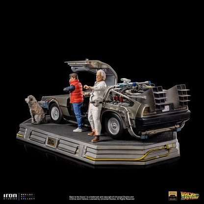 Delorean Full Set Deluxe Statue - Back to the Future - Art Scale 1/10 - Iron Studios