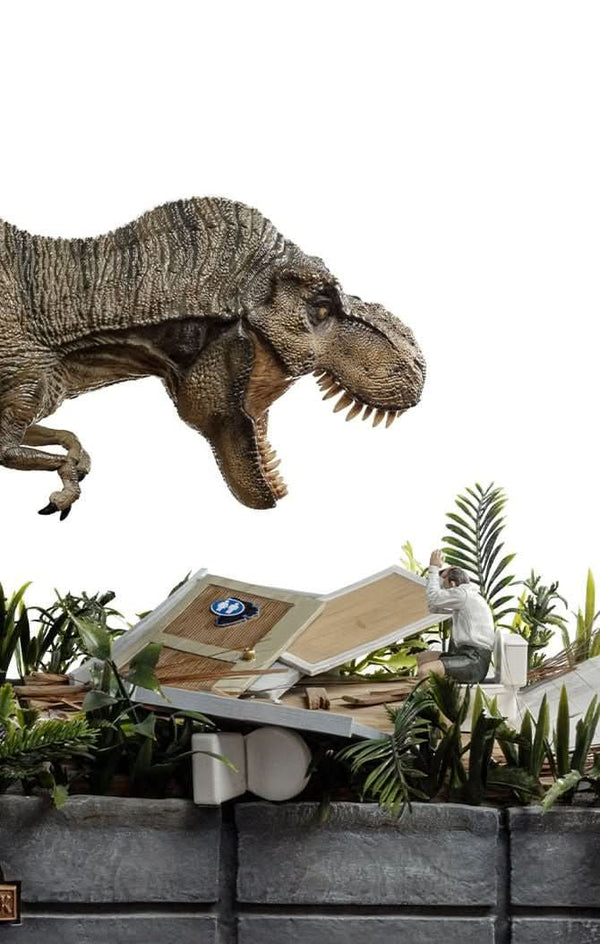 T-Rex Attack Donald Gennaro Statue - Jurassic Park - Half Scale 1/20