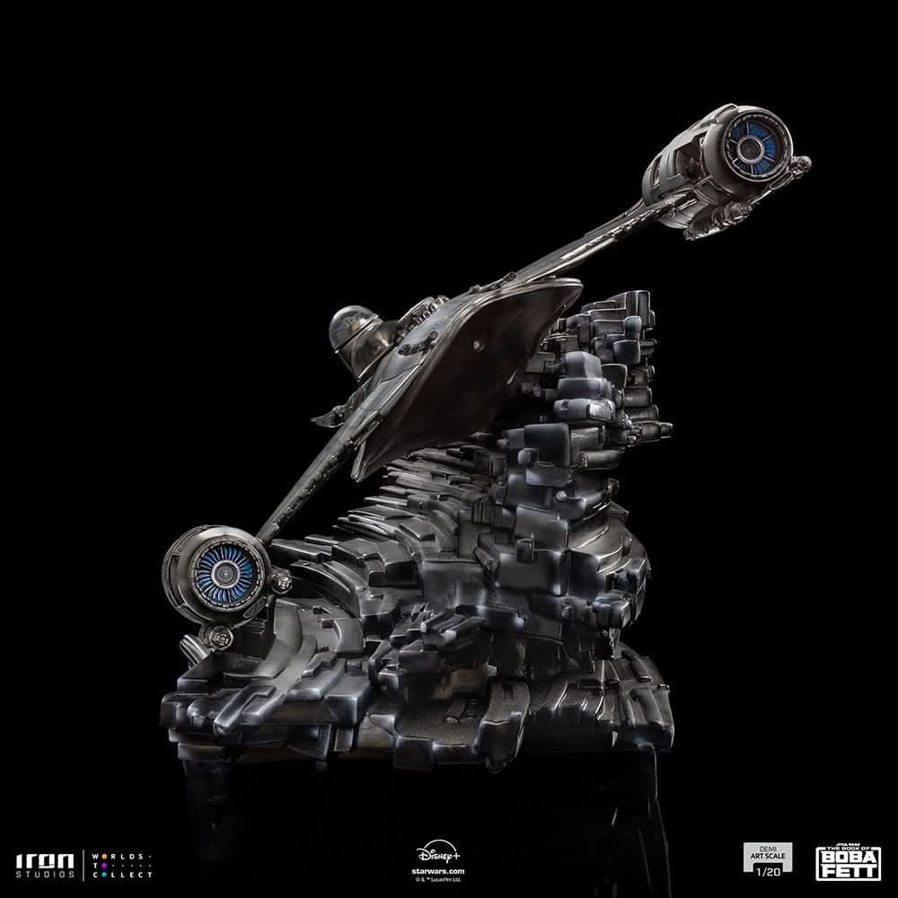 Mando's N-1 Starfighter Statue - Star Wars: The Book of Boba Fett - Demi Art Scale 1/20 - Iron Studios