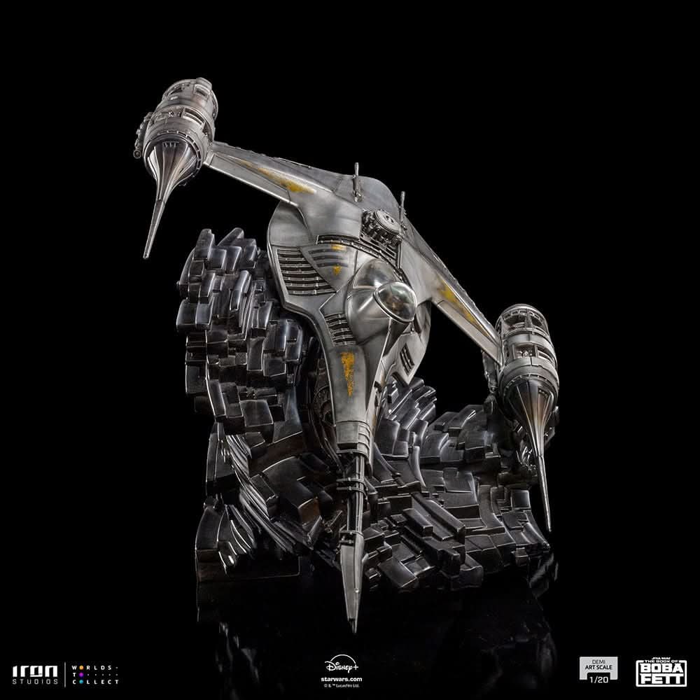 Mando's N-1 Starfighter Statue - Star Wars: The Book of Boba Fett - Demi Art Scale 1/20 - Iron Studios