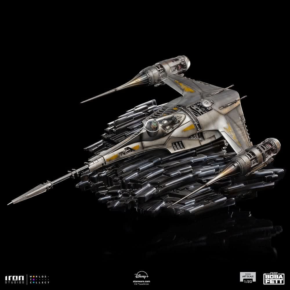 Mando's N-1 Starfighter Statue - Star Wars: The Book of Boba Fett - Demi Art Scale 1/20 - Iron Studios
