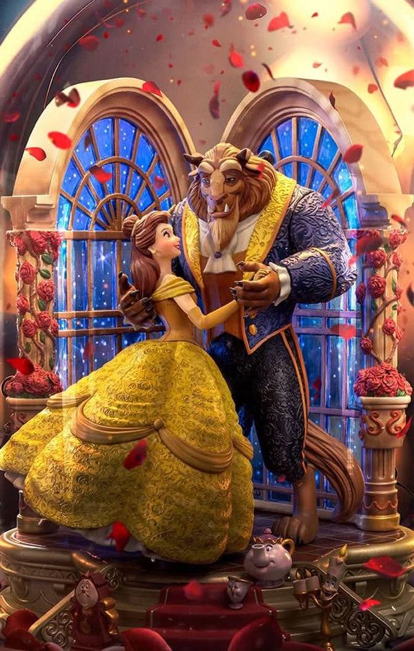 Statue Beauty and The Beast Deluxe - Disney 100th - Beauty and The Beast - Art Scale 1/10 - Disney Classics