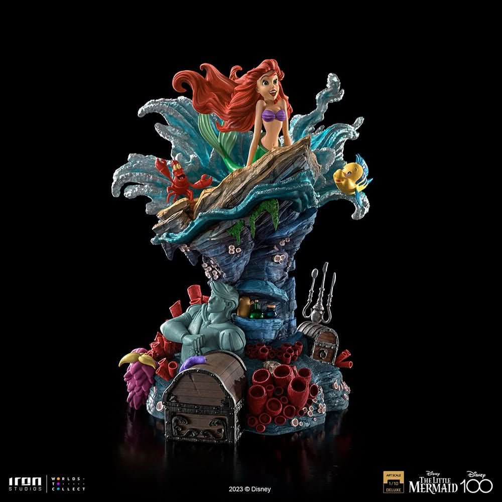 Little Mermaid Deluxe Statue - Disney 100th - The Little Mermaid - Art Scale 1/10 - Iron Studios