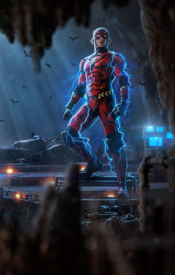 Flash Statue Alternate Version - The Flash Movie - Art Scale 1/10 - DC Comics