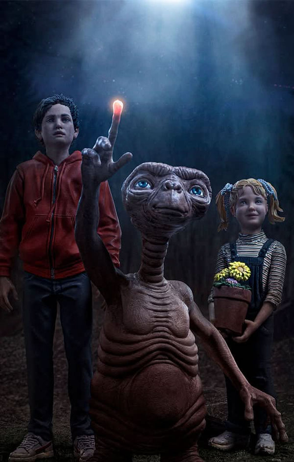 E.T. Elliot and Gertie Deluxe Statue - E.T. The Extra-Terrestrial - Art Scale 1/10