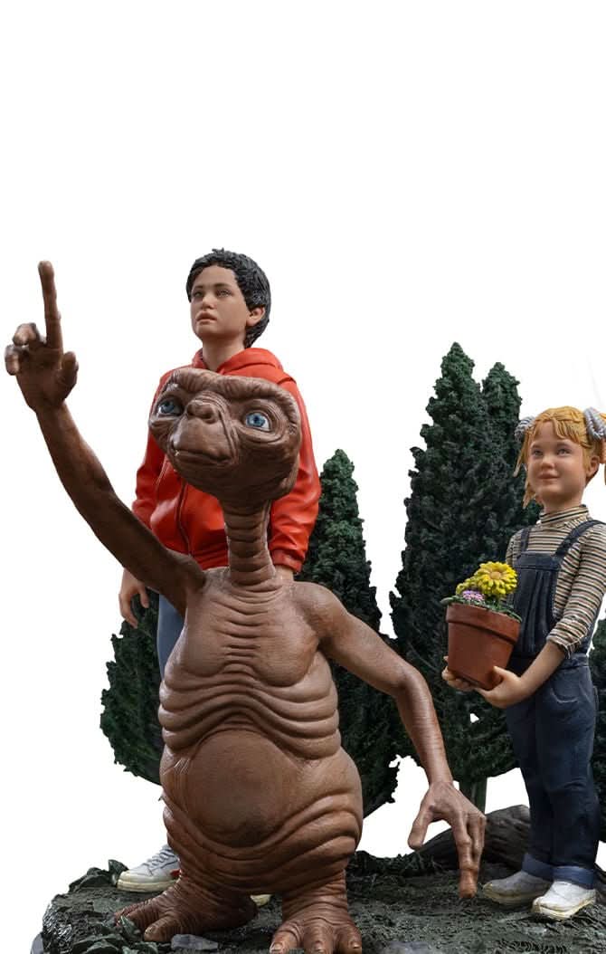 Statue E.T. Elliot and Gertie Deluxe - E.T. The Extra-Terrestrial - Art Scale 1/10
