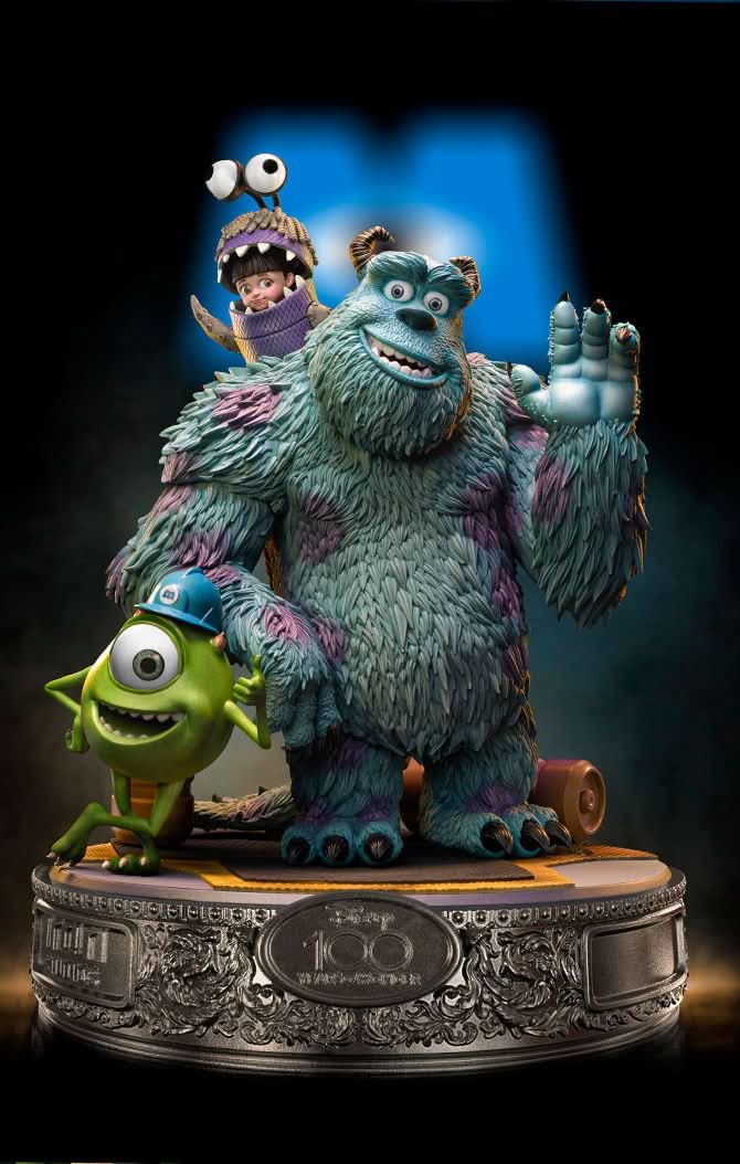 Statue Monsters Inc. Diorama 100 Years Version - Disney 100th - Monsters Inc. - Art Scale 1/10 - Disney Classics
