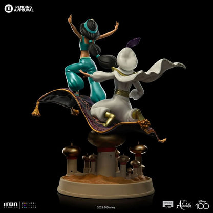 Aladdin and Jasmine Statue - Disney 100th - Art Scale 1/10 - Iron Studios