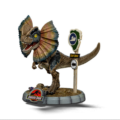 Dilophosaurus Statue - Jurassic Park - MiniCo - Iron Studios