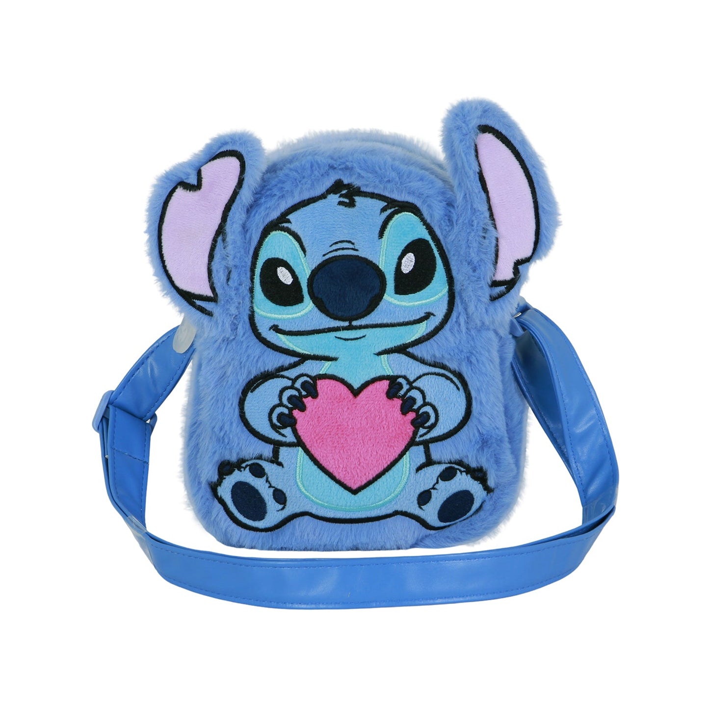 Sac à Bandoulière Carré Plush Disney Lilo & Stitch « Heart »