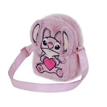 Sac à Bandoulière Action Plush Disney Lilo & Stitch « Angel Heart » – Rose