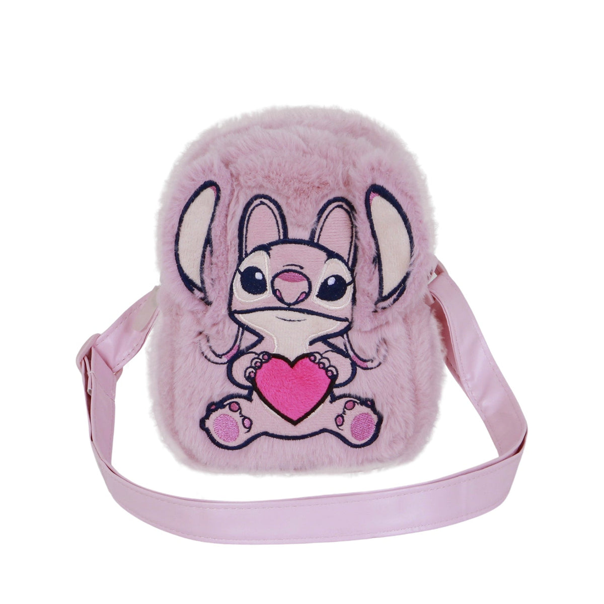 Sac à Bandoulière Action Plush Disney Lilo & Stitch « Angel Heart » – Rose