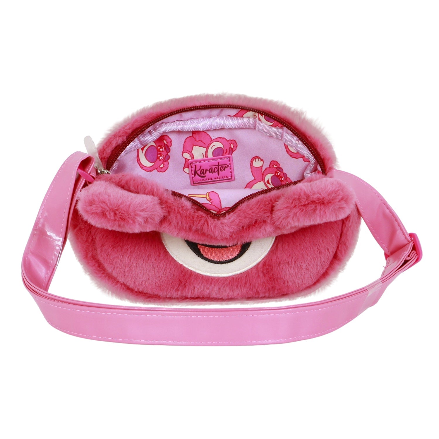 Sac à Bandoulière Plush Disney « Ours Lotso Strawberry-Mini »