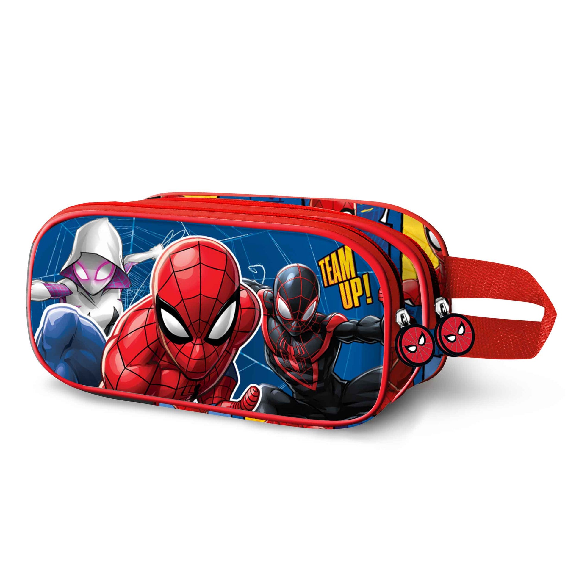 Trousse 3D Double Marvel Spider-Man « Best Team » – Bleu