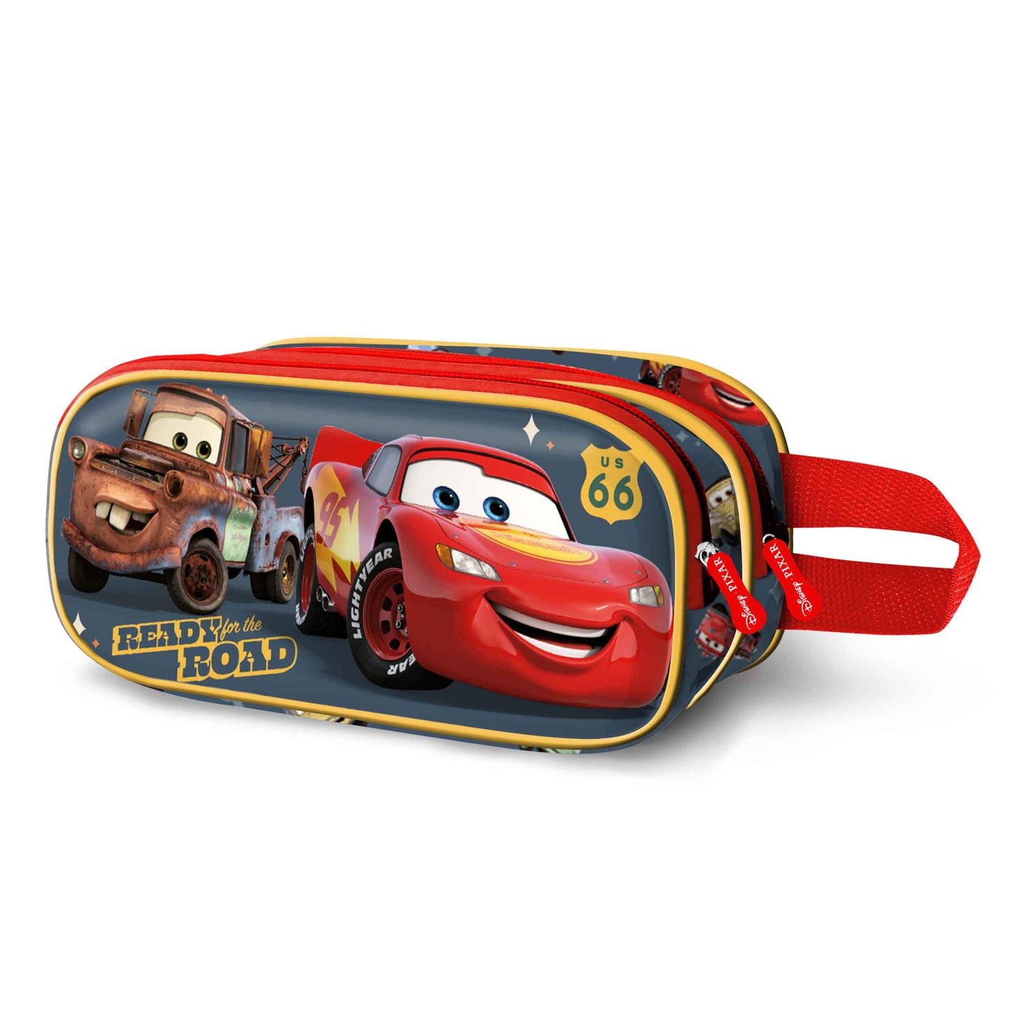Trousse 3D Double Disney Cars 3 « Ready » – Rouge