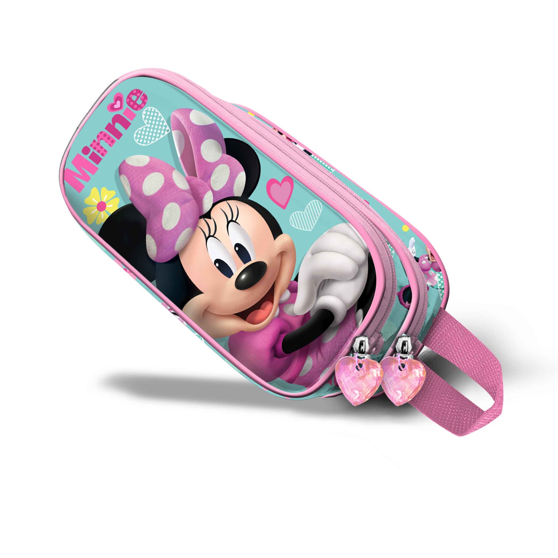 Trousse 3D Double Disney Minnie Mouse « Pose » – Rose