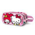 Trousse 3D Double Hello Kitty « Lovely »