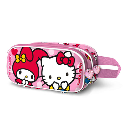 Trousse 3D Double Hello Kitty « Lovely »