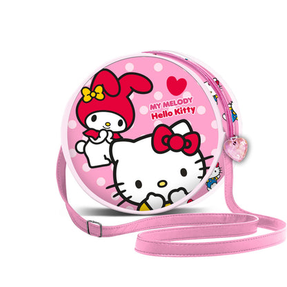 Sac à Bandoulière Rond Hello Kitty « Lovely » – Rose