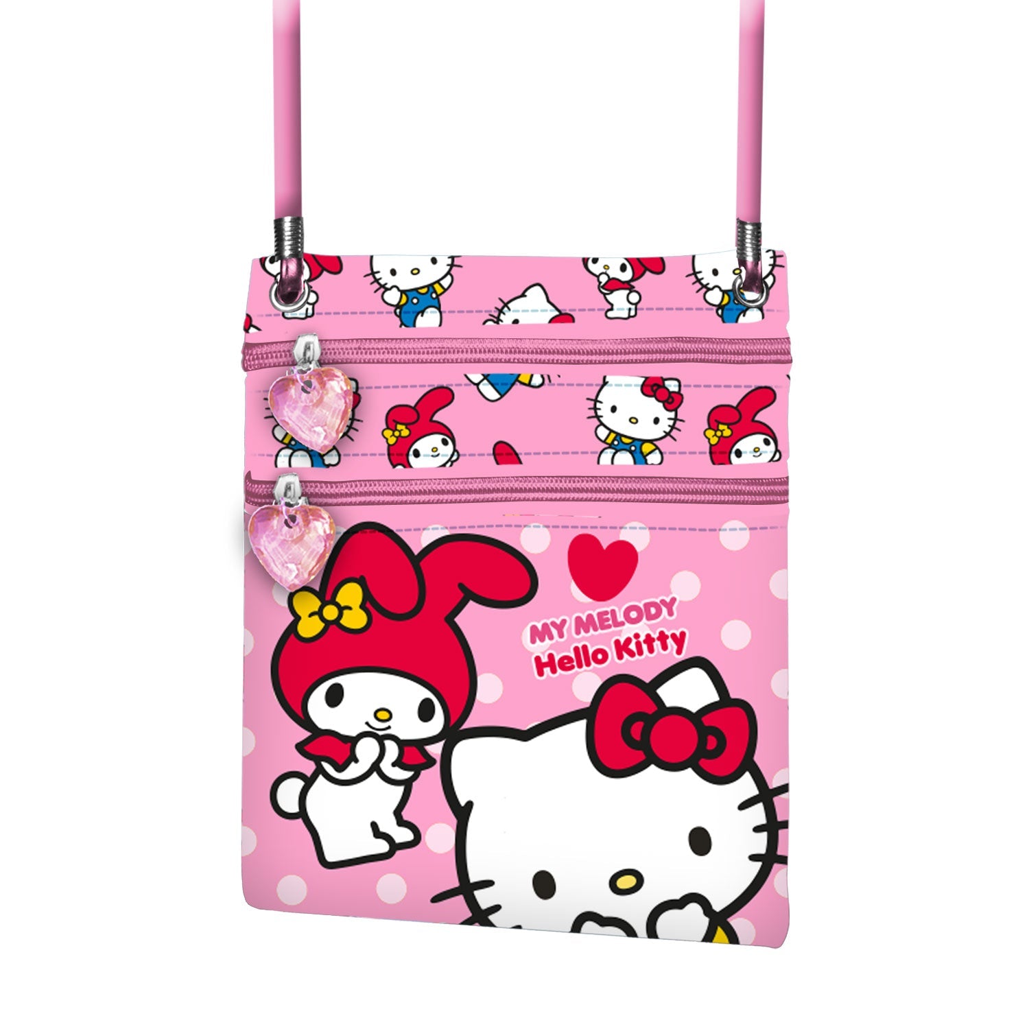 Sac à Bandoulière Action Vertical Hello Kitty « Lovely »