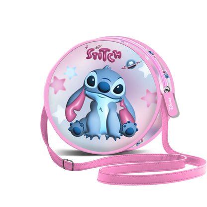 Sac à Bandoulière Rond Disney Lilo & Stitch « Cosmic » – Rose