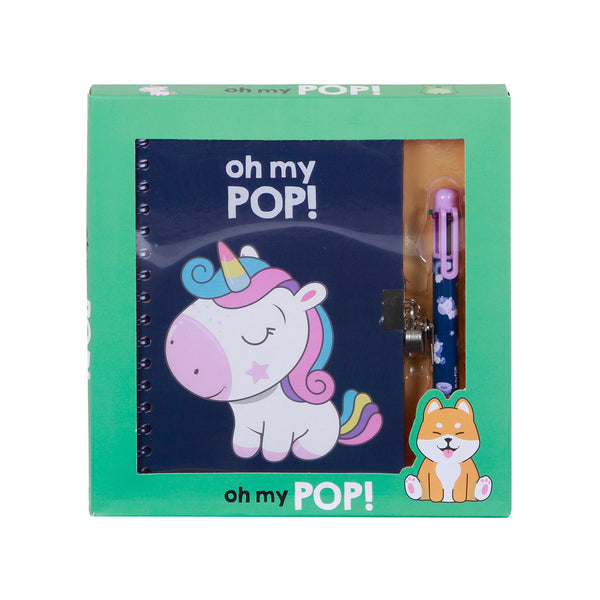 Coffret Journal + Stylo 6 Couleurs Oh My Pop! « Sweety »