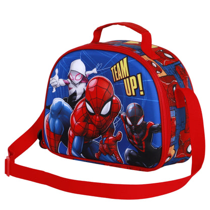Sac Repas 3D Marvel Spider-Man « Best Team » – Bleu