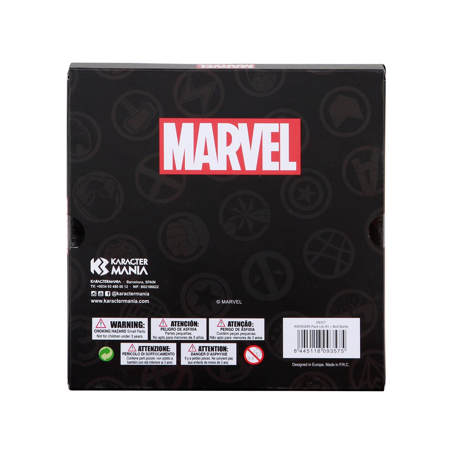 Coffret Journal + Stylo 6 Couleurs Marvel Avengers « Battle » – Bleu