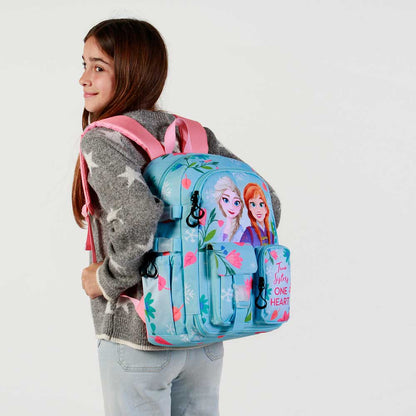 Sac à Dos Haru Disney La Reine des Neiges 2 « Heart » – Bleu