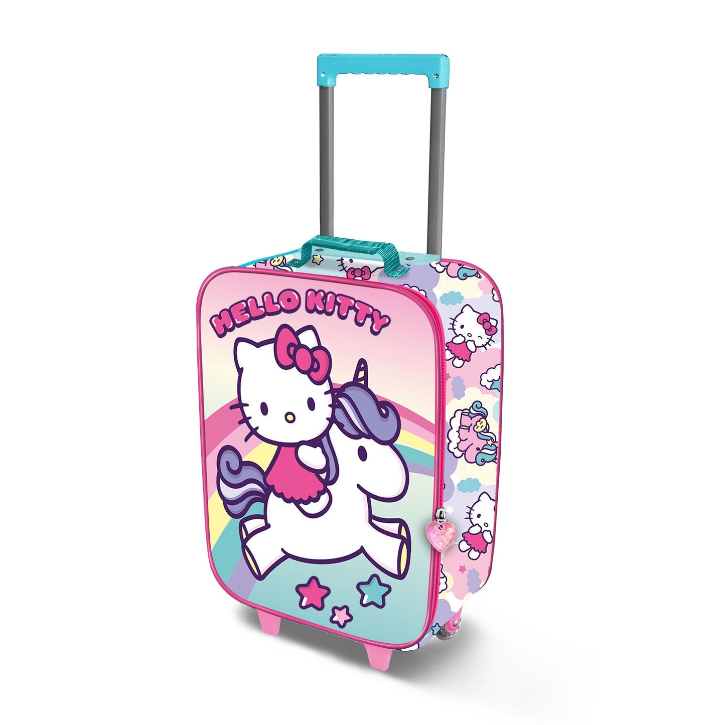 Valise à Roulettes Soft 3D Hello Kitty « Unicorn »