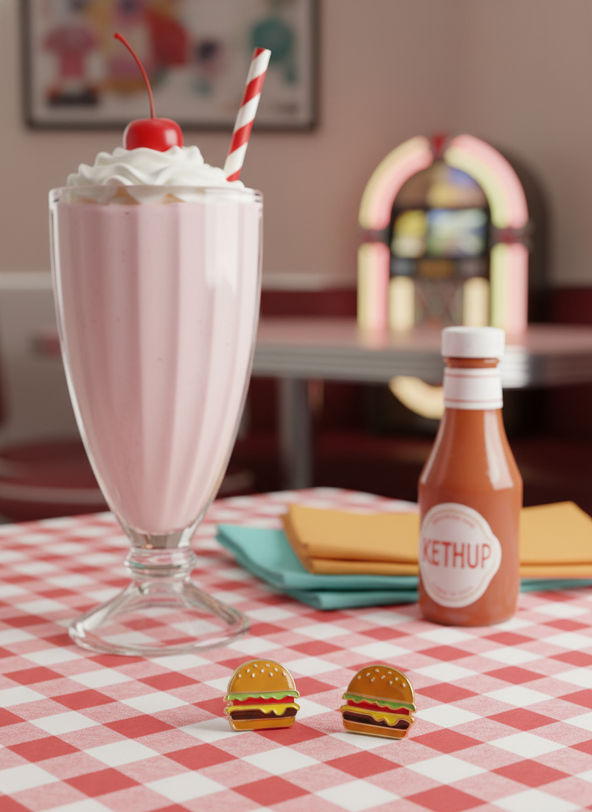 Cheeseburger Earrings