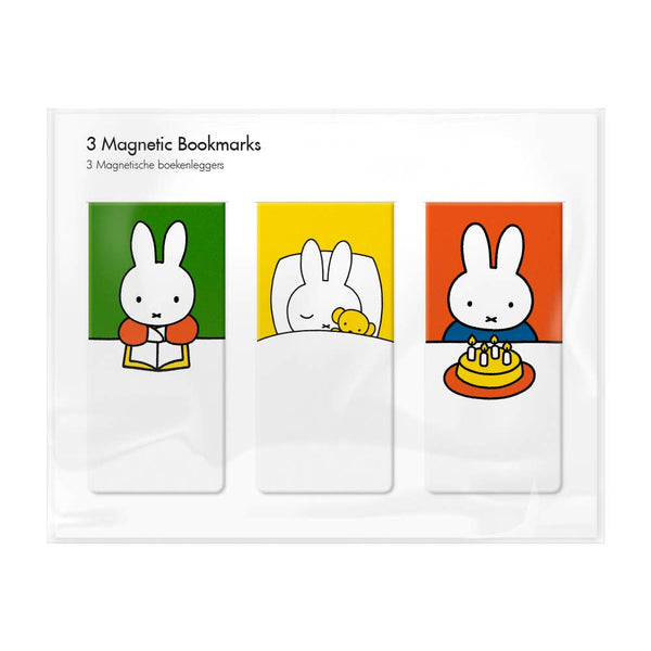 Magnetic bookmark, set of 3, Miffy House