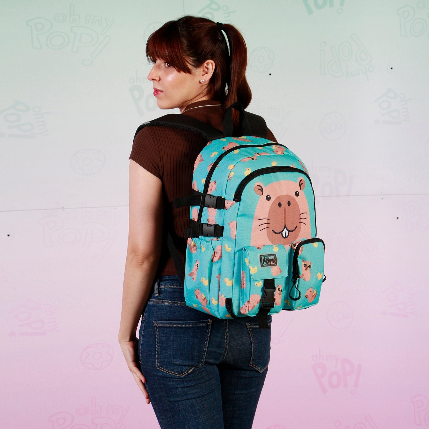 Sac à Dos Haru Oh My Pop! « Capy » – Vert