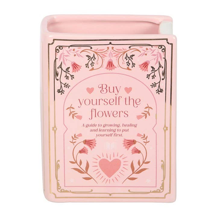 Pink Book Shaped Vase