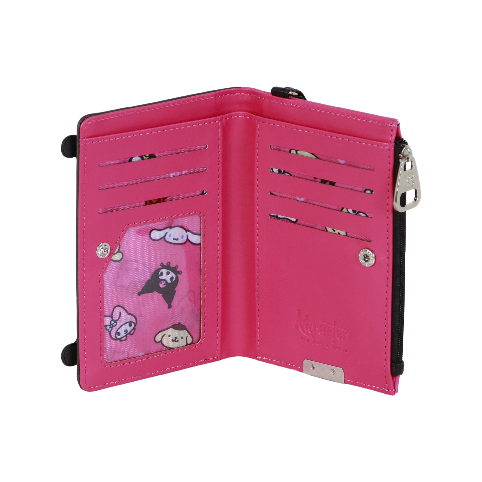 Portefeuille slim Hello Kitty « Kuromi Face »